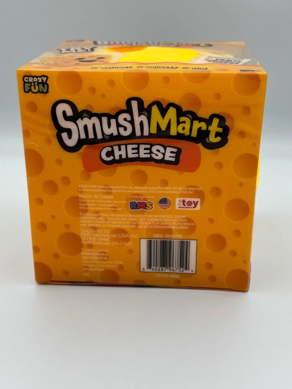 RMS:Crazy Fun- Squish Mart Cheese- FiveBelow Squish